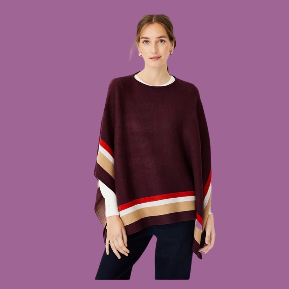 Boatneck Poncho Ann Taylor Extra soft and endlessly versatile poncho